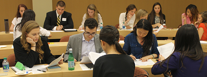 Photos of students durring summer orientation
